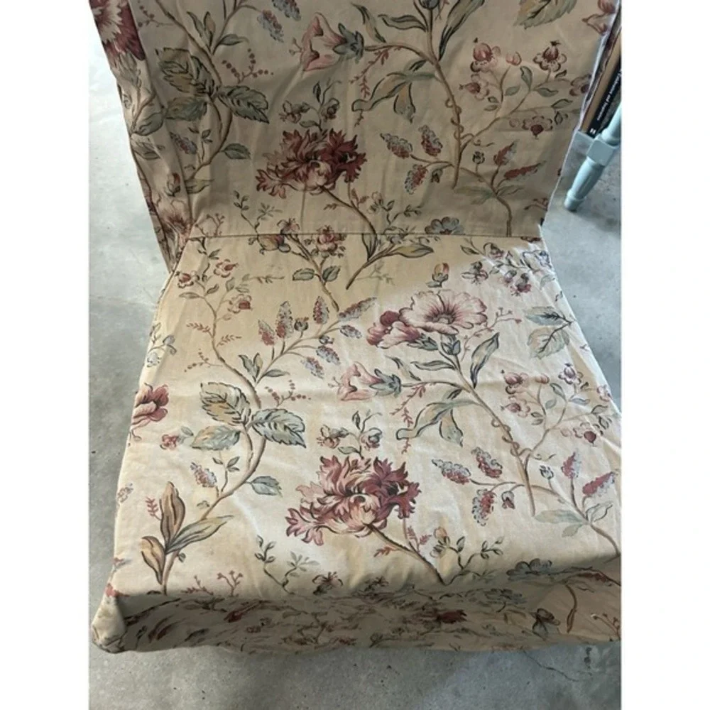 Pottery Barn Megan Sierra Floral Chair Slipcover 100%‎ Cotton VGUC